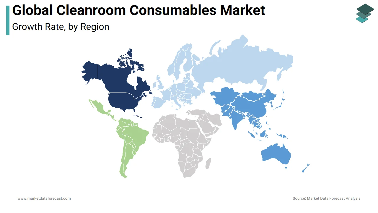 The Asia Pacific region held the major share of the cleanroom consumables market in 2025