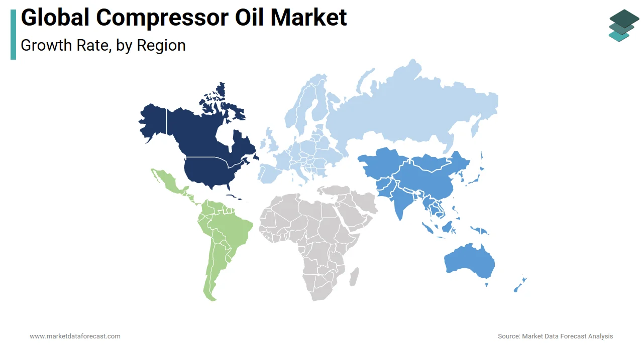 Asia-Pacific was the top performer in the compressor oil market in 2025