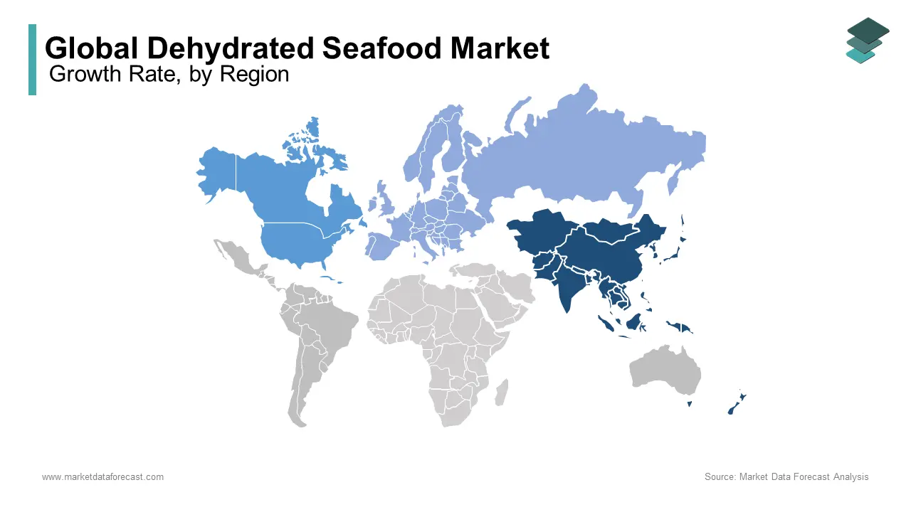 Asia Pacific countries, Japan is expected to dominate the world market for dehydrated seafood market