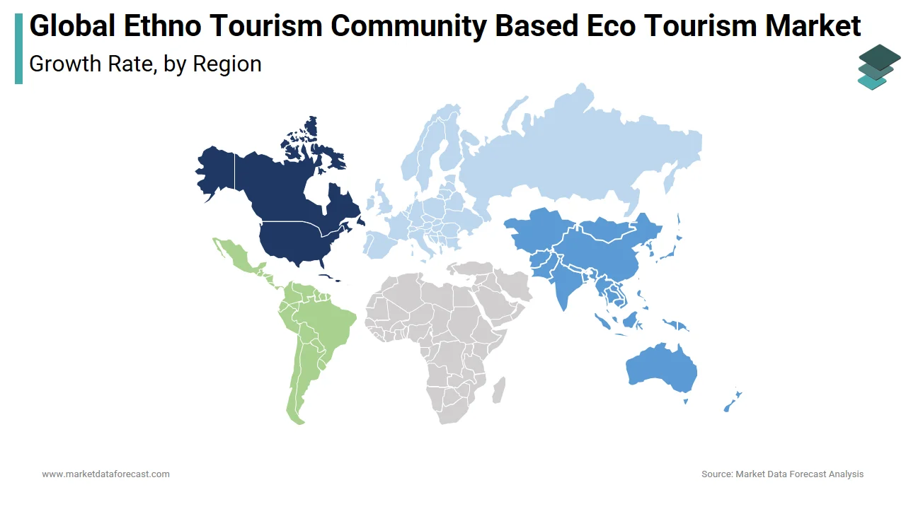 The Asia-Pacific region led the ethno tourism community-based eco tourism market in 2024.