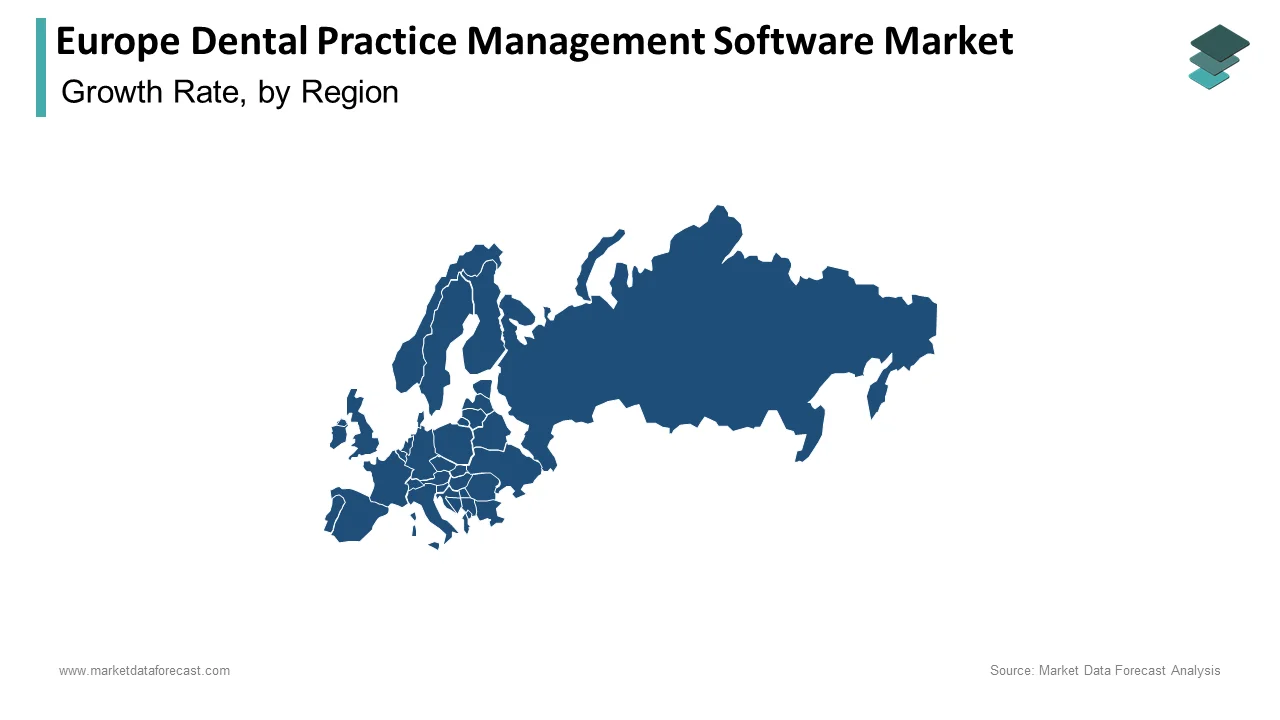 The Europe dental practice management software market was dominated by Germany in 2024.