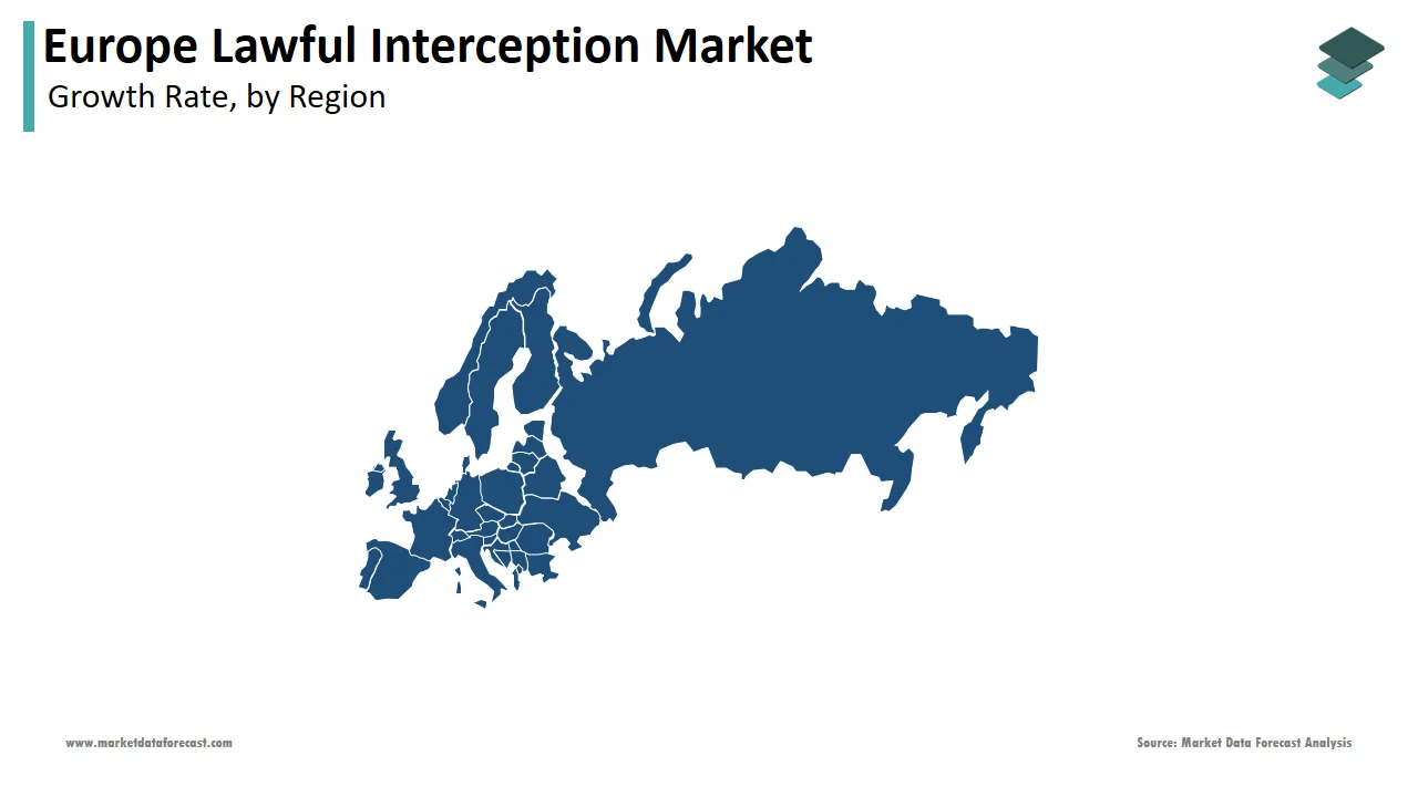 Germany captured a dominant position in the Europe lawful interception market in 2024.