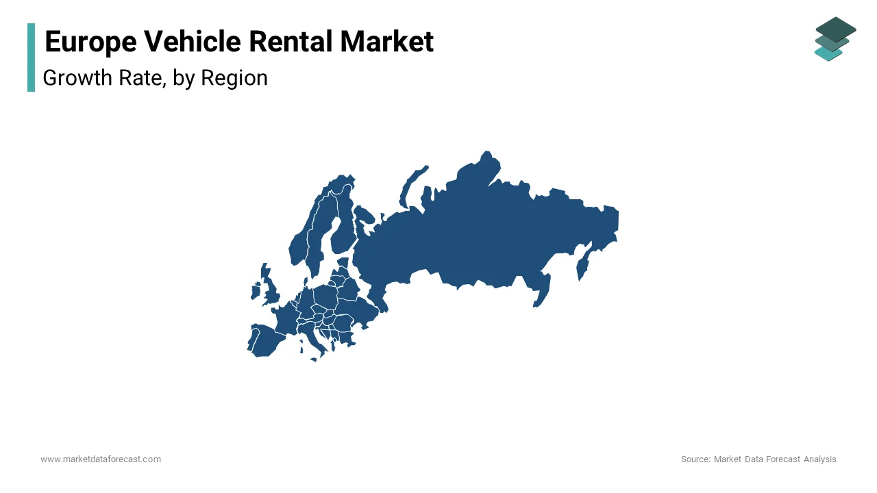 Germany held 21.3% of the Europe vehicle rental market share in 2024.