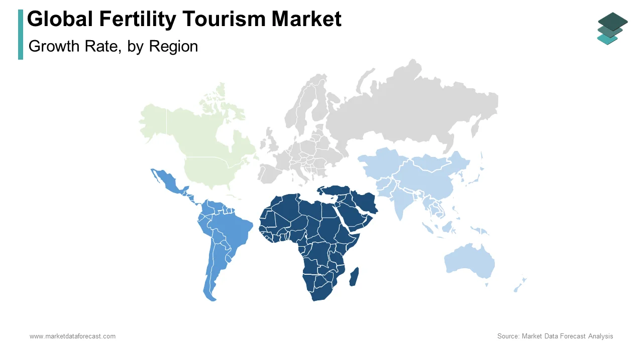 The Middle East and Africa region is expected to dominate the fertility tourism market in 2024.