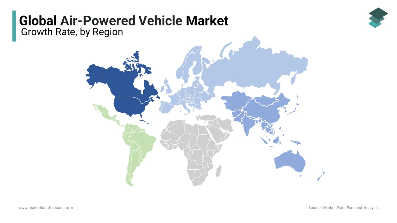 North America is estimated to represent a significant market share in the global pneumatic vehicle market