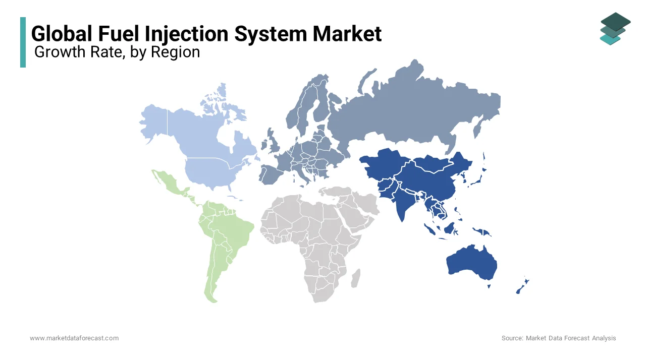 The Asia-Pacific region dominated the main market for fuel injection systems market in 2024