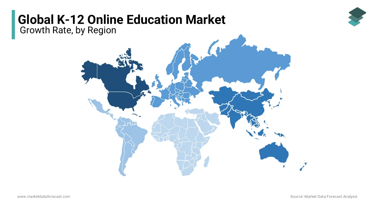 North America and Europe are anticipated to record a significant share in the K-12 Online educational market during the forecast period.