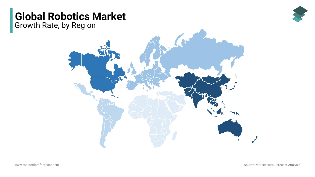 Asia-Pacific was the top performing regional segment in the global robotics market in 2024.
