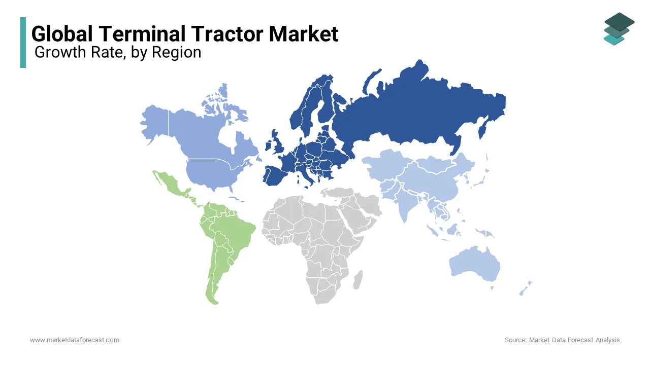 Based on region, The European region dominated the terminal tractors market in 2024