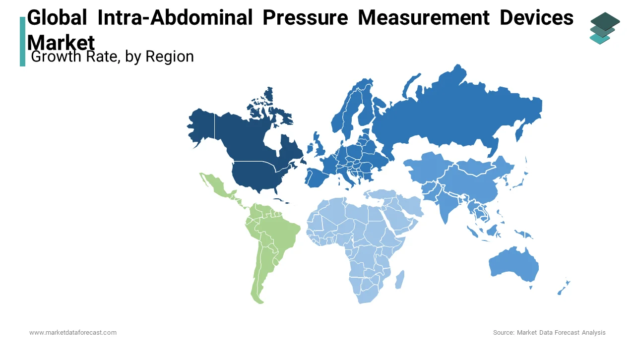 North America was the largest contributor in the Intra-Abdominal Pressure Measurement Devices Market with 38.5% of the share in 2024