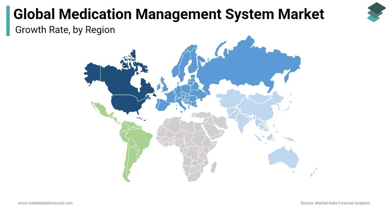 North America dominated the medication management system market in 2024