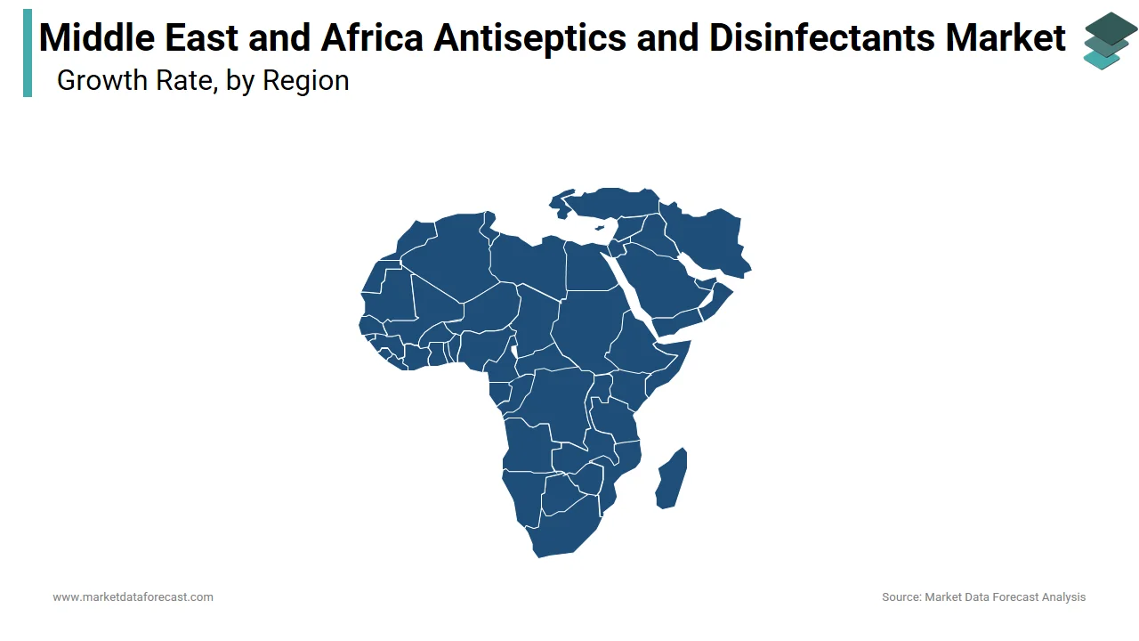 The UAE dominated the Middle East and Africa antiseptics and disinfectants market in 2024.