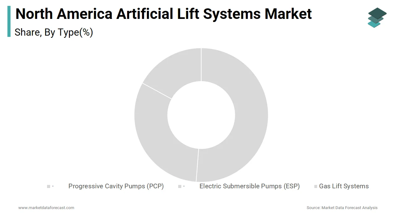 Electric Submersible Pumps segment dominated the North America artificial lift systems market in 2024