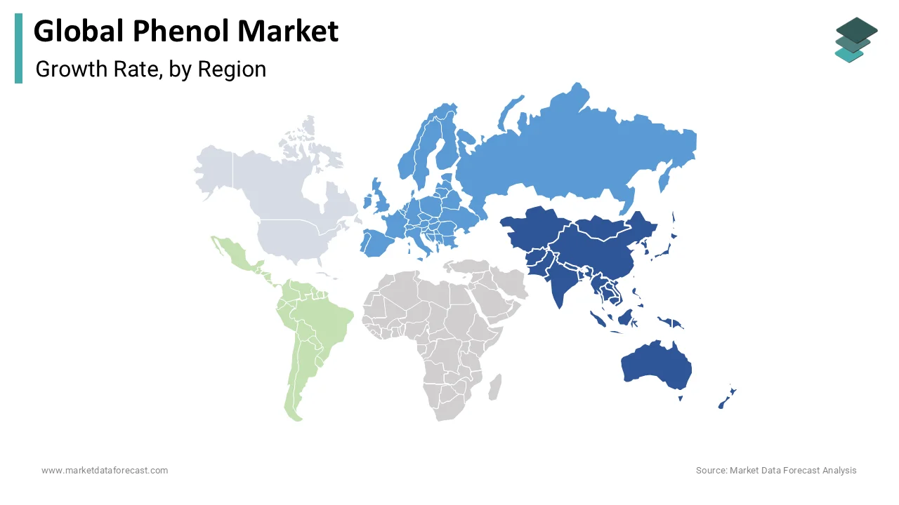 Asia Pacific dominates phenol market share 2024