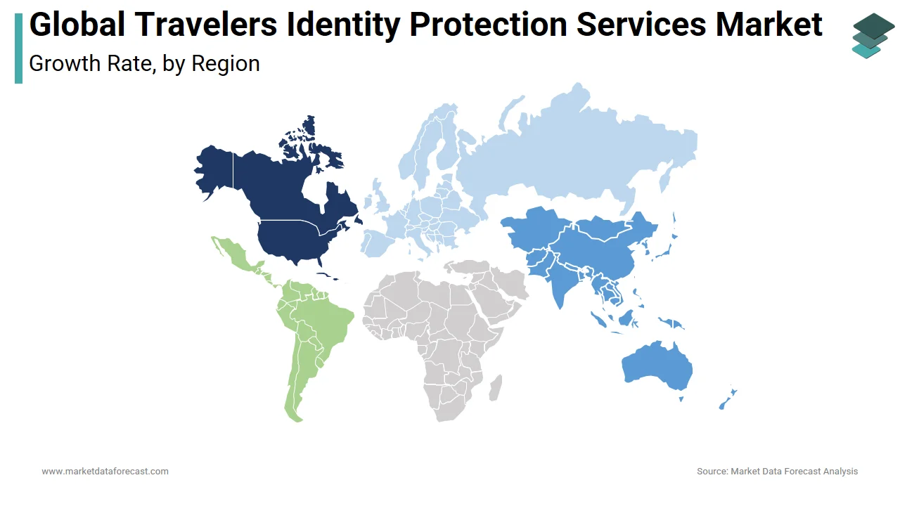 North America region dominated the travelers identity protection services market in 2024.